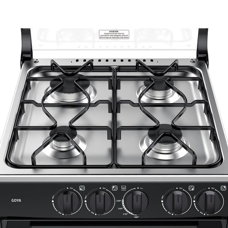 COCINA A GAS 4 HORNILLAS GOYA NEGRO