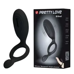 PRETTY LOVE - ANILLO VIBRADOR DOBLE PUNTA ETHEL