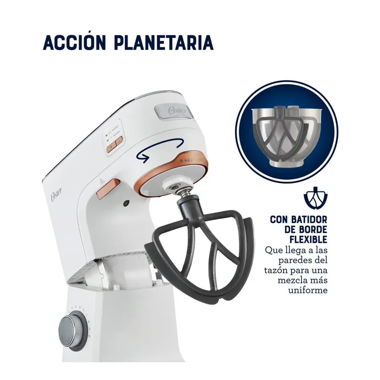 Batidora Planetaria 52L Heatsoft FPSTSMPL4W Blanco