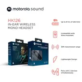 MOTOROLA - HK126 Auricular Inalámbrico Compacto para Manos Libres