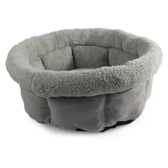 ALL FOR PAWS - Cama abrazo de cordero S Gris