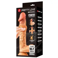 PRETTY LOVE - DILDO SUPER REALISTA 102-SLIDING SKIN 26CM