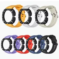 GENERICO - CORREA SILICONA + FUNDA PROTECTORA PARA HUAWEI WATCH GT CYBER AZUL