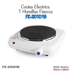 FINEZZA - Cocina Electrica 1 Hornilla Blanco