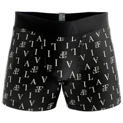 FILA - Bóxer Estampado Let Negro