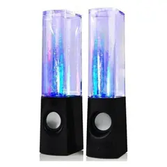 GENERICO - Parlantes Para Pc Laptop Conexión Aux 35mm Con Aguas Rítmicas Y Luces