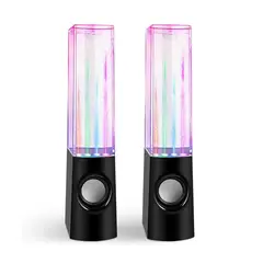 GENERICO - Parlantes Para Pc Laptop Multimedias Con Aguas Rítmicas Y Luces