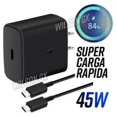 GENERICO - Cargador Carga Super Rápida 45w Para Samsung + Cable Usb-C Super Fast