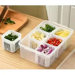 GENERICO - Organizadores de Refrigerador con 6 cesta de drenaje