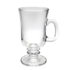 GENERICO - Set de 6 Tazas Capuchino Vidrio 250ml