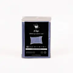 GENERICO - Fundas de Almohadas Queen Set X2 Celeste – 180 Hilos