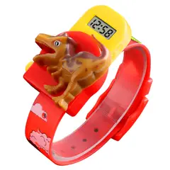 SKMEI - Reloj 1468 Dinosaurio Rojo Correa Silicona