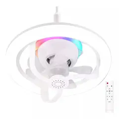 GENERICO - FOCO VENTILADOR 360° RGB 3 EN 1 DE 50 W CON CONTROL REMOTO