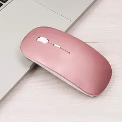 GENERICO - MOUSE INALAMBRICO ULTRA DELGADO RECARGABLE ROSA