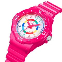 SKMEI - Reloj 2012 fucsia para niñas