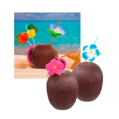 GENERICO - Toma todo forma de Coco set por 2 unidades luau