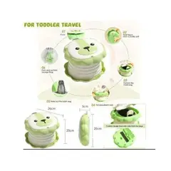 GENERICO - Hinodoro viajero plegable funcional niños y adultos