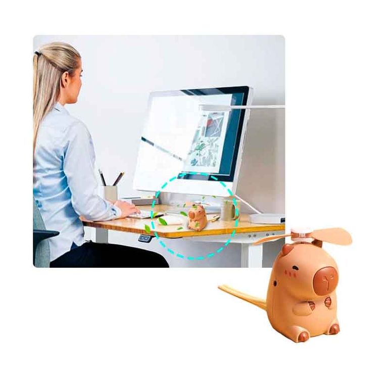 Ventilador Mini portátil USB Capybara