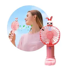 GENERICO - Mini ventilador de mano USB Soporte base para celular