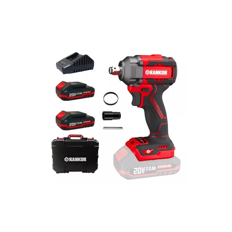Llave de impacto 20V Encastre 12 350Nm Torque Brushless