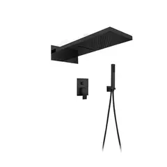 XM - MEZCLADORA MONOCOMANDO PARA DUCHA NEGRO DOBLE SALIDA MT020D5501