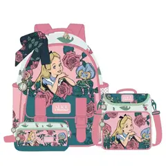 DISNEY CLASICOS - Pack Escolar Mochila Alicia en el País de las Maravillas Nido