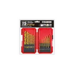 RANKOR - Juego De Brocas Para Metal X 15pzs1510mm Hss-tin