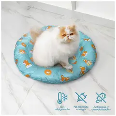 KELLER - Cama Refrigerante para Mascotas 65X65 cm Diseño Perro YB7