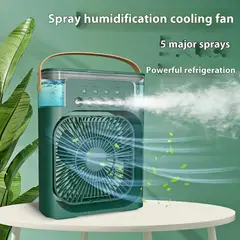 PREMIUM - Ventilador humidificador eléctrico portátil 12256 - Verde
