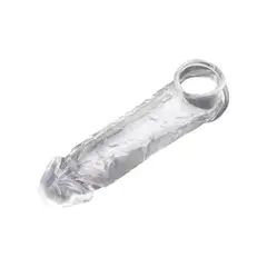 GENERICO - Funda alargador pene transparente 17 cm extensor