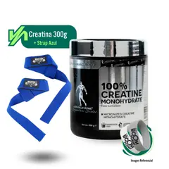 KEVIN LEVRONE - CREATINE MONOHYDRATE  300G + STRAPS AZUL