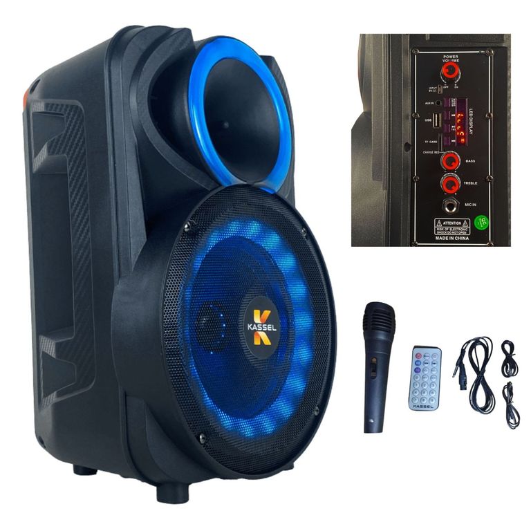 Parlante Portatil Kassel K814 USB BT Micrófono