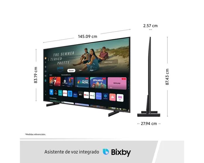 65 Crystal UHD DU8000 4K Tizen OS Smart TV 2024