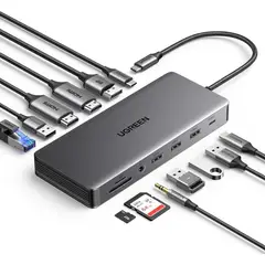 UGREEN - Hub 13 en 1 Revodok Pro 313 de USB-C CM681 (15978)