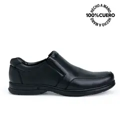 VIALE - Zapato Escolar Mocasín Casual PEPE-2508 NEGRO Homme Cuero