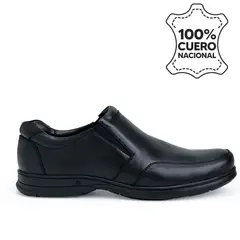VIALE - Zapato Escolar Mocasín Casual PEPE-2508 NEGRO Homme Cuero