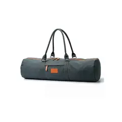 HOME FIT - Bolso Portamat tamaño extra 100% Algodón color verde oscuro