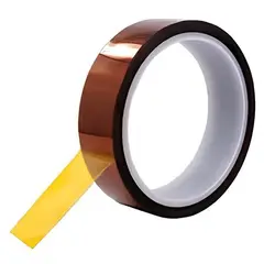 GENERICO - Cinta Kapton Termica Adhesiva Dorada 20mm Resistente Al Calor