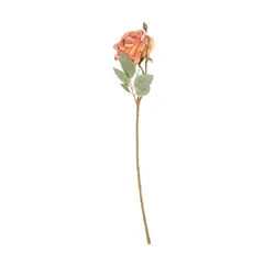 PANADECOR - Pack de 2 Rosas en Vara Naranja Panorama Hogar