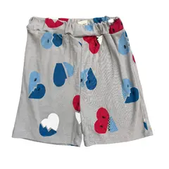 RED CARROT - Short gris con corazones rotos