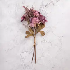 PANADECOR - Pack de 2 Ramos Rosas Artificiales Morado