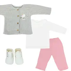 GENERICO - Conjunto Bird - 5 piezas - Plomo