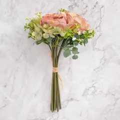 PANADECOR - Ramo de Rosas Artificial Marrón