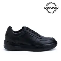 RABBIT - Zapatilla Escolar Casual JOSE-2515 Negro Cuero