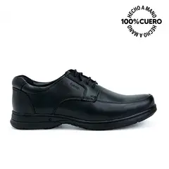 RABBIT - Zapato Escolar Derby Casual PEPE-2504 NEGRO Cuero