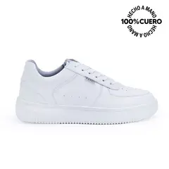 RABBIT - Zapatilla Escolar Casual JOSE-2515 Blanco Cuero