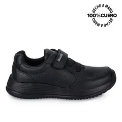 RABBIT - Zapatilla Escolar Casual ALEX-055 Negro Cuero