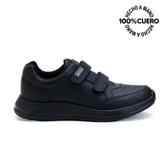 RABBIT - Zapatilla Escolar Casual ALEX-056 NEGRO Cuero