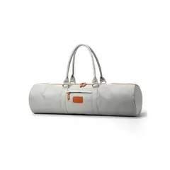 HOME FIT - Bolso Portamat tamaño extra 100% Algodón color beige