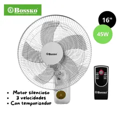 BOSSKO - Ventilador de Pared BK-8450PD